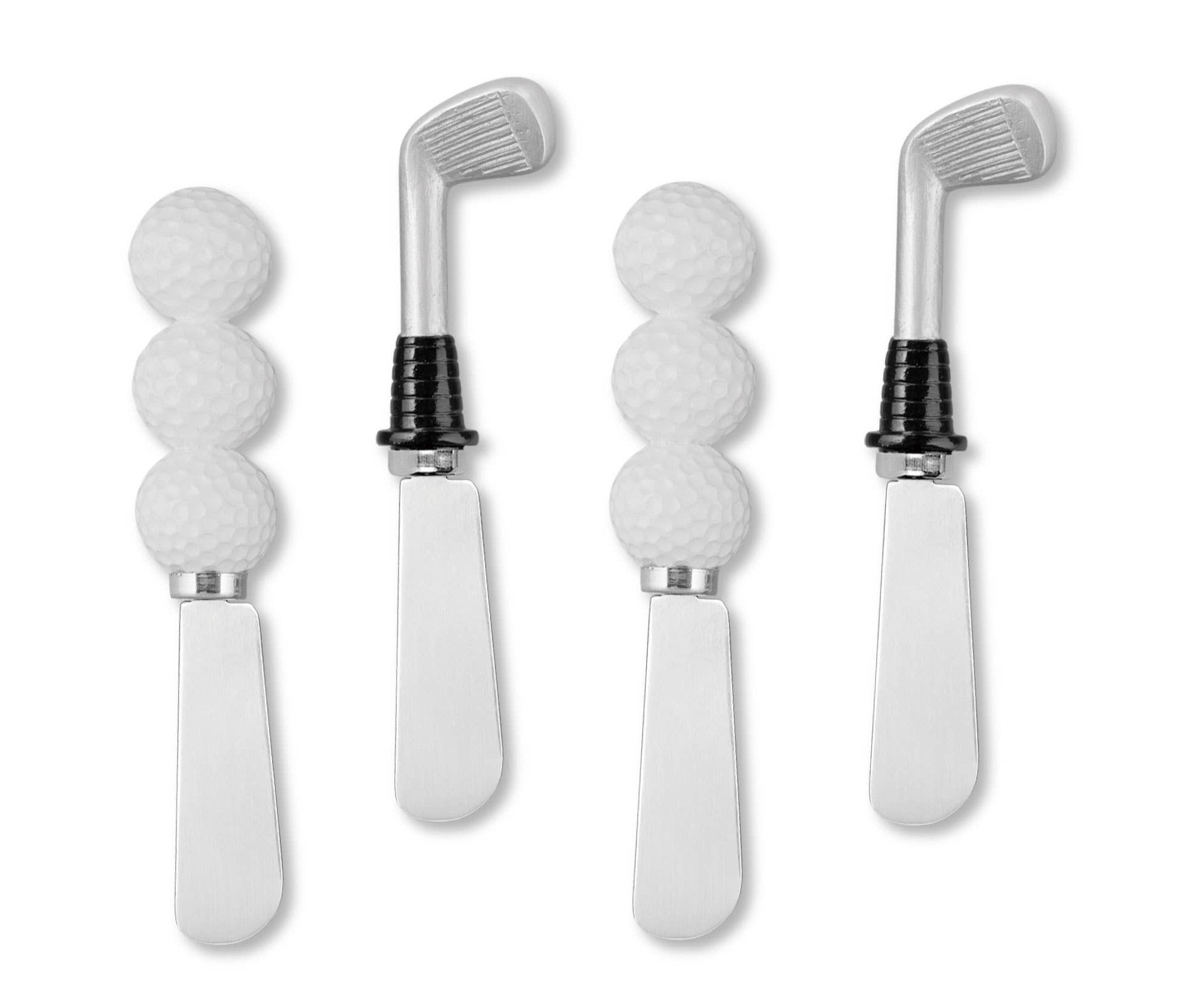 Golf Polyresin Cheese Spreader Set