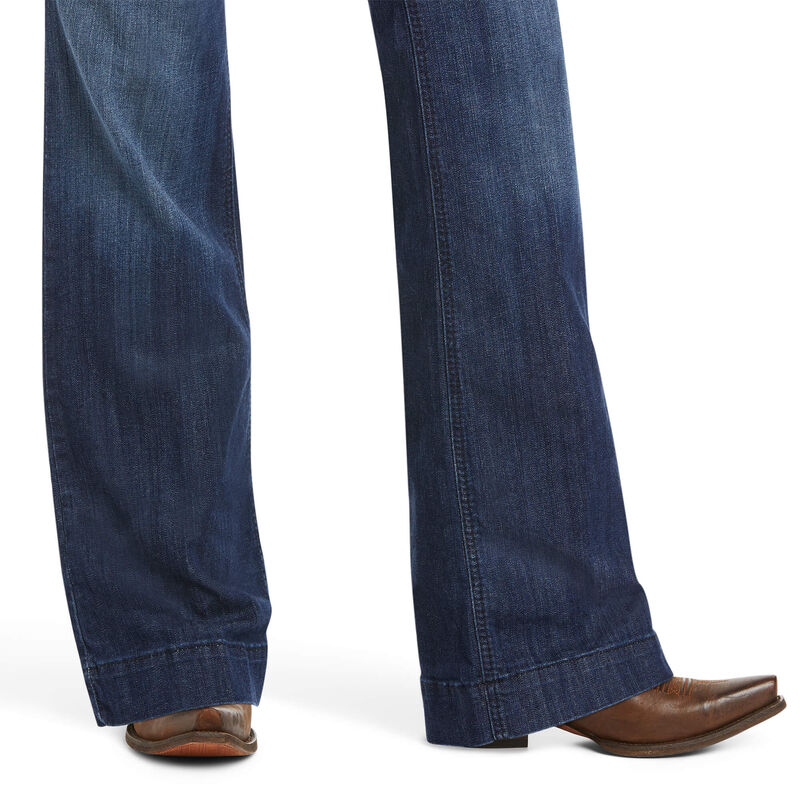 Trouser Mid Rise Stretch Lucy Wide Leg Jean