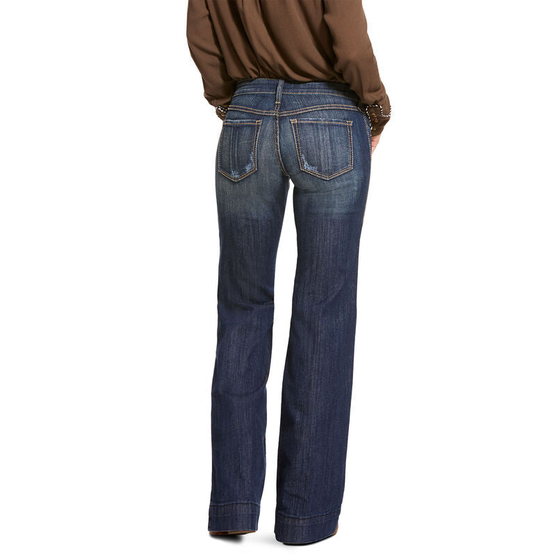Trouser Mid Rise Stretch Lucy Wide Leg Jean