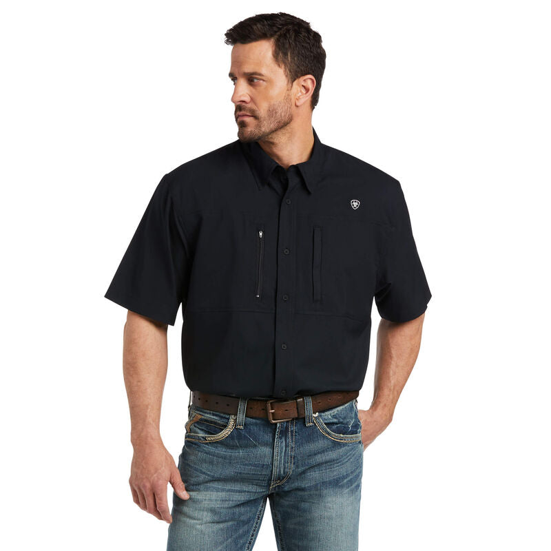 Ariat Mens Ventek Classic Shortsleeve Shirt Black