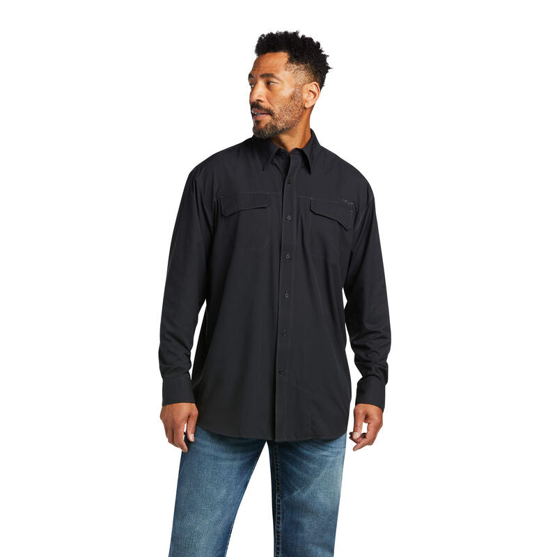 Ariat Mens VentTEK Outbound Classic Fit Shirt-Black