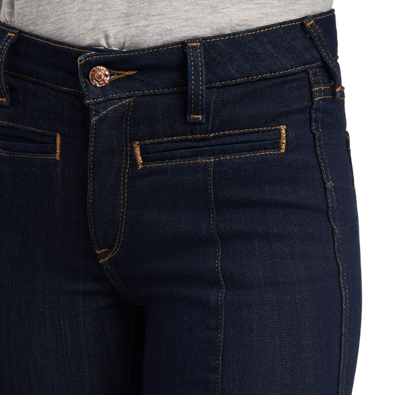 Ariat Womens REAL High Rise Alexa Flare Jean Rinse