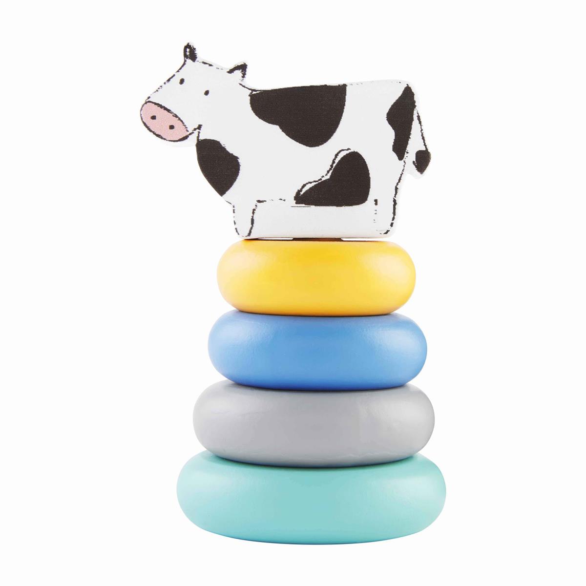 Cow Farm Wood Stacking Toy