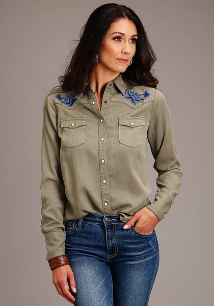 Stetson Flora Embroidered Western Shirt