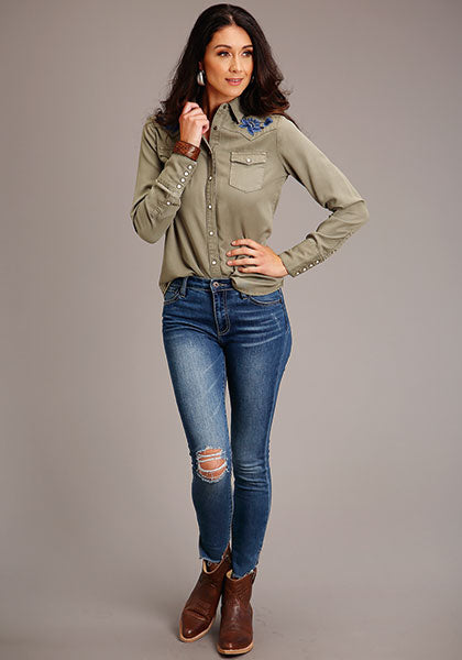 Stetson Flora Embroidered Western Shirt