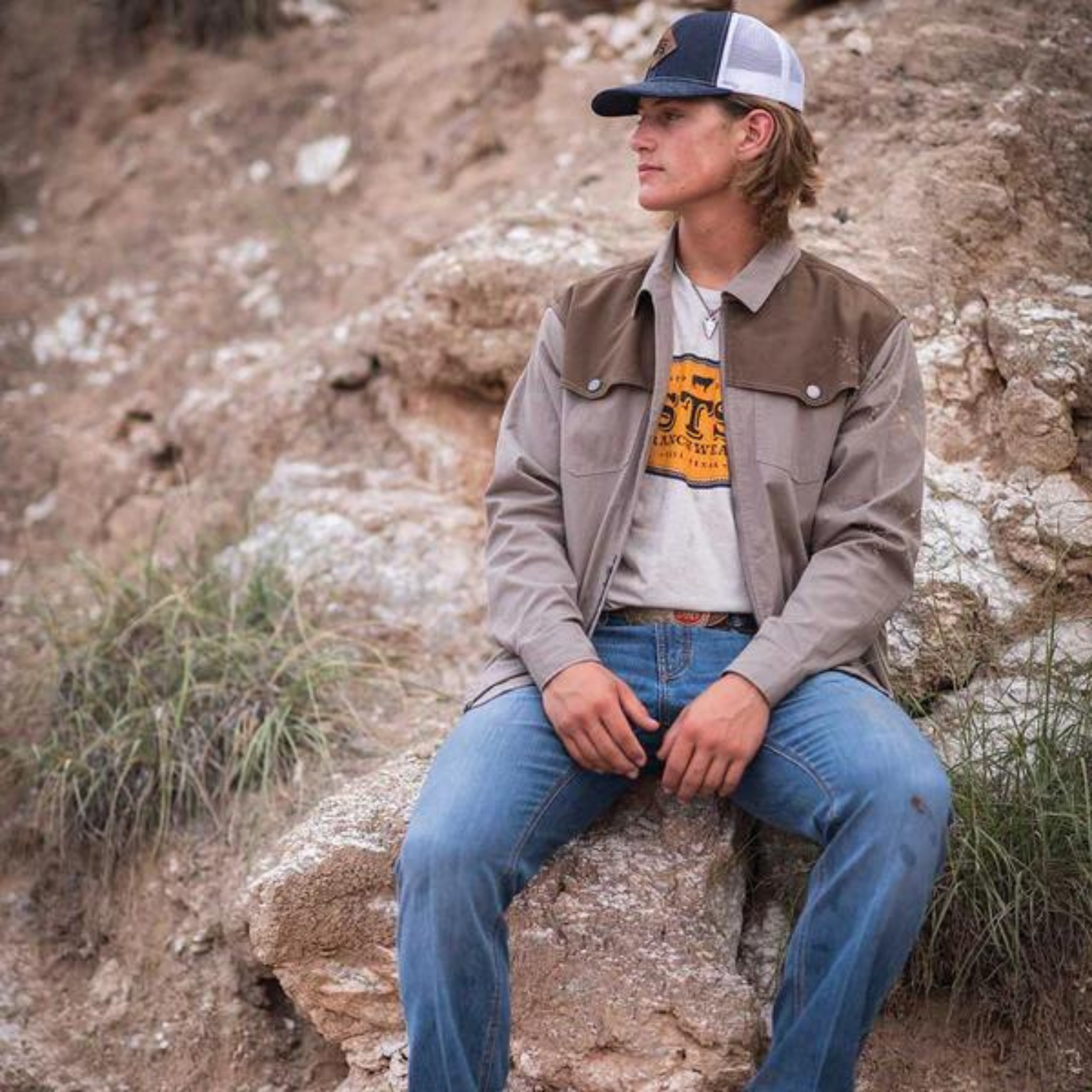 STS Ranchwear Mens Hinsdale Jacket-Khaki