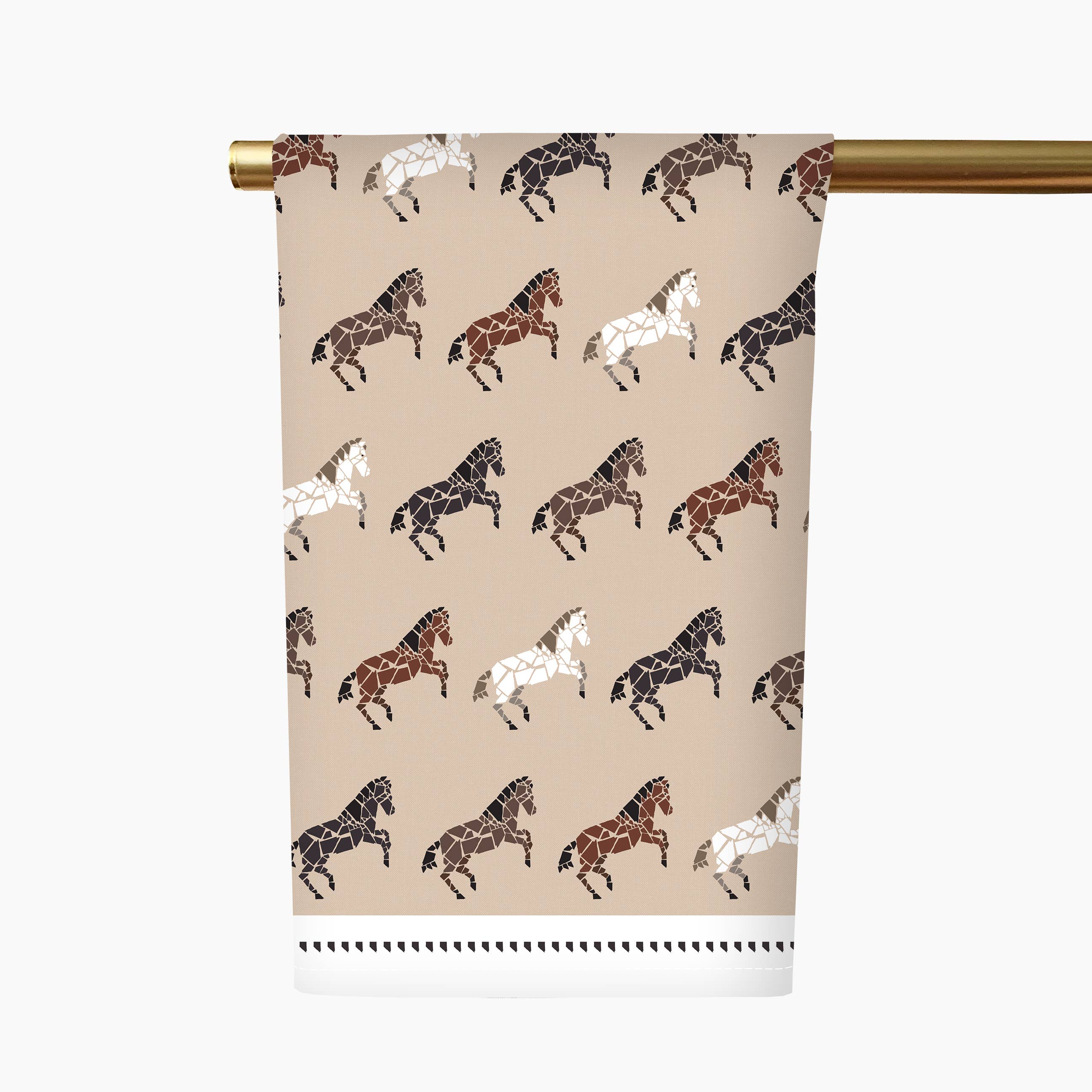Nevada Wild Mustangs Tea Towel - Desert