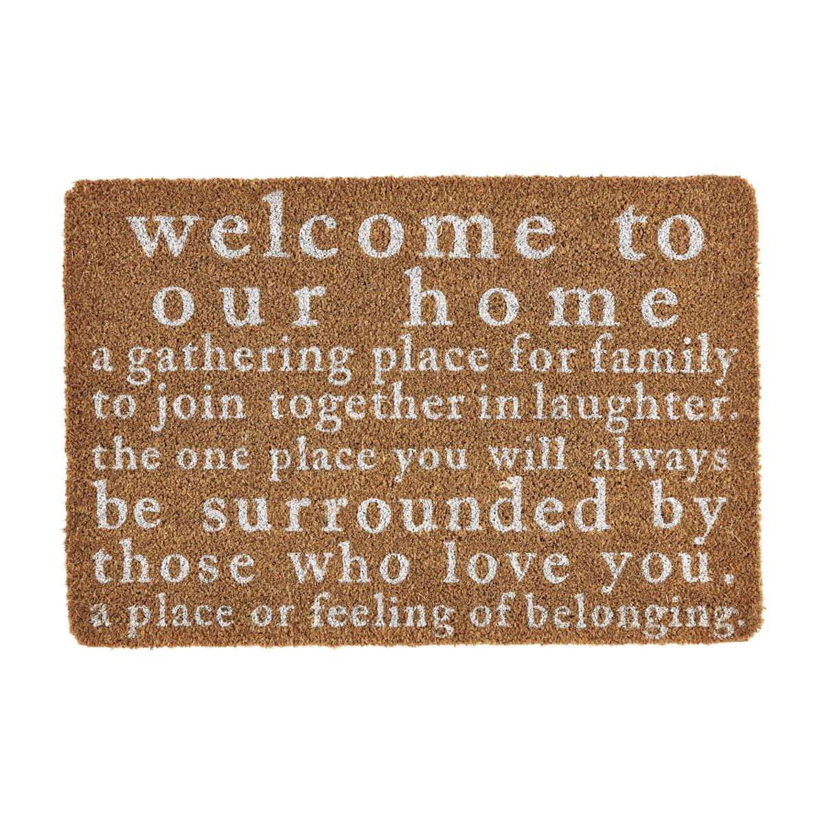 Welcome To Our Home Coir Mat