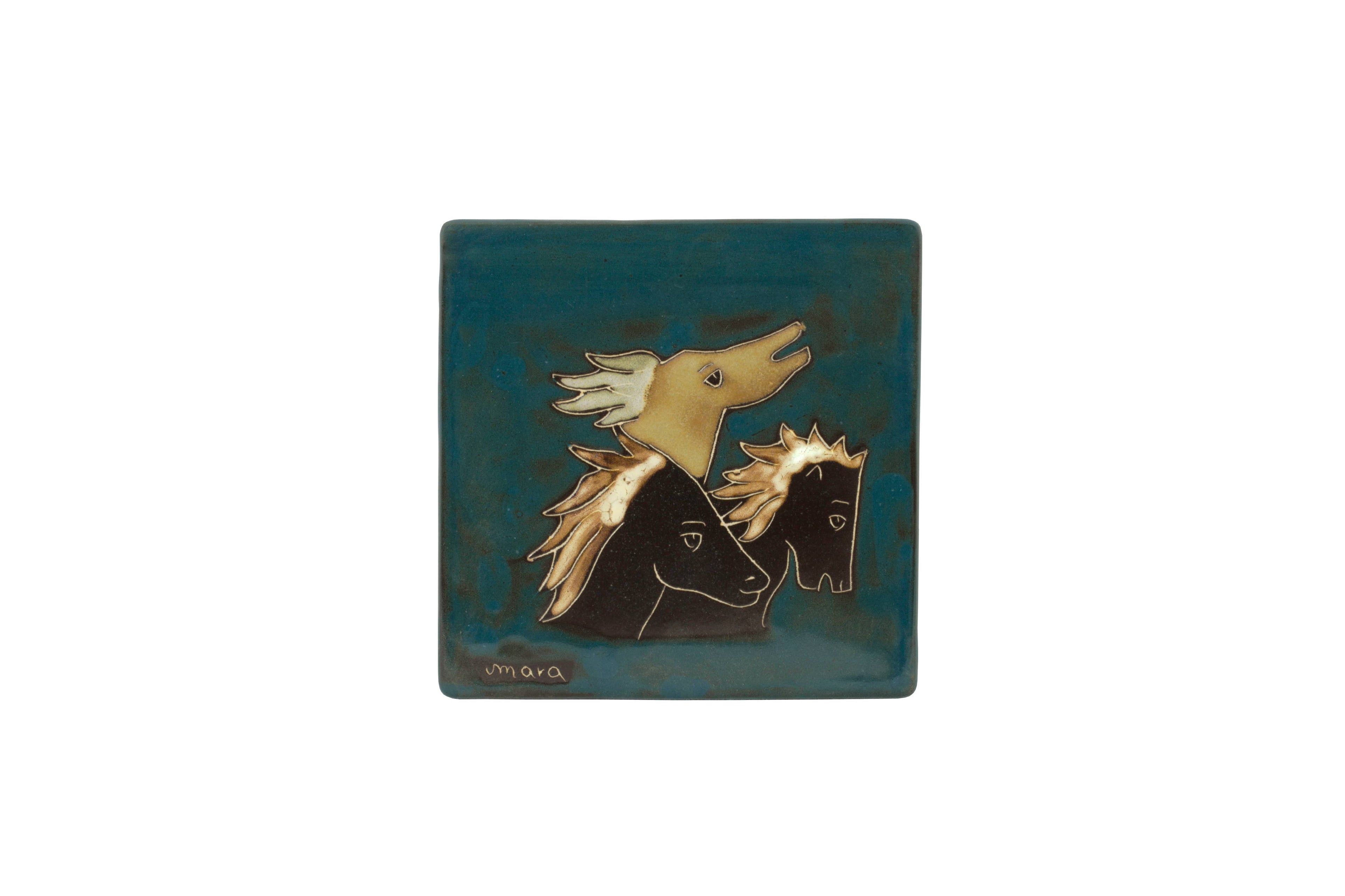 Mara 6" Trivet - Horses