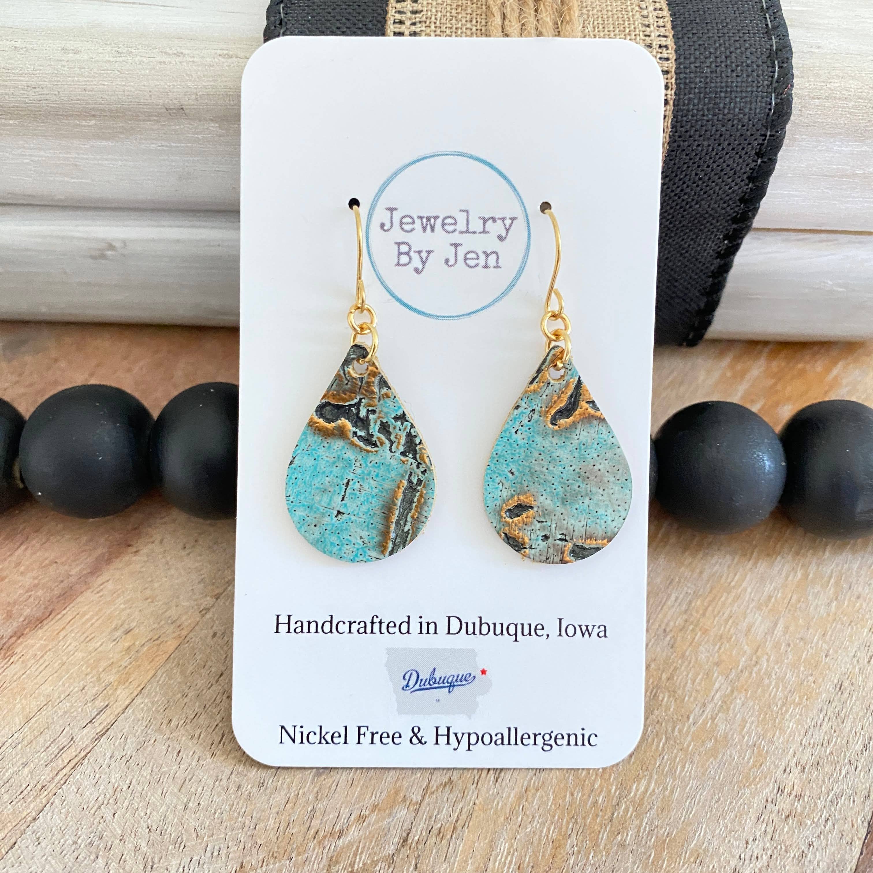 Small Teardrop: Turquoise Wildwood