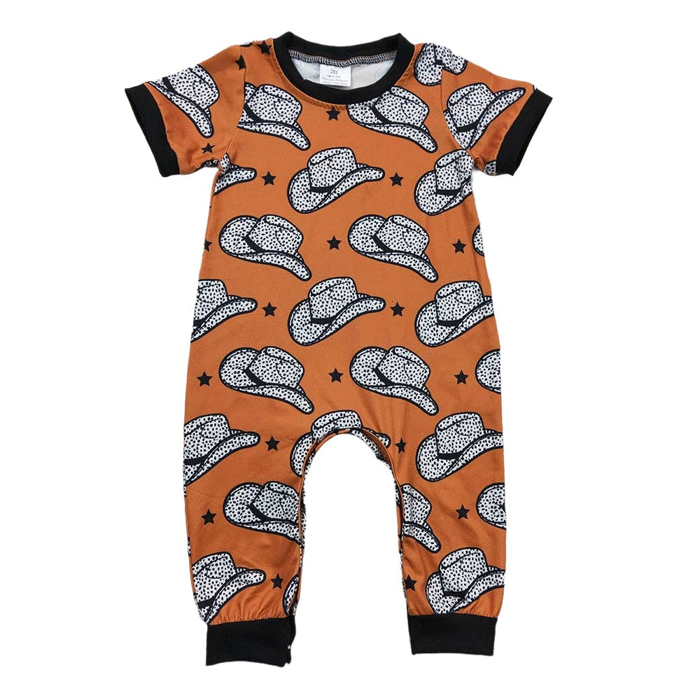 Cowboy Hat Western Romper