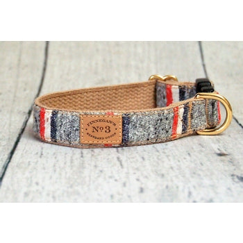 3/4" Heather Grey Stripe Collar