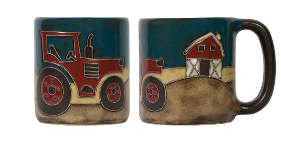 Mara Stoneware Farm Scene Mug