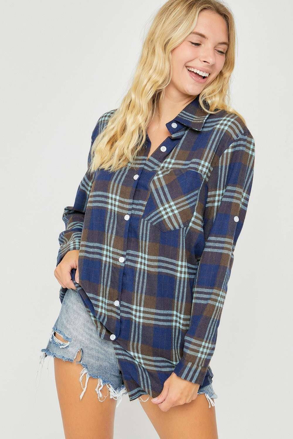 Indigo Plaid Shirt