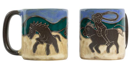 Mara Stoneware Cowboy Mug
