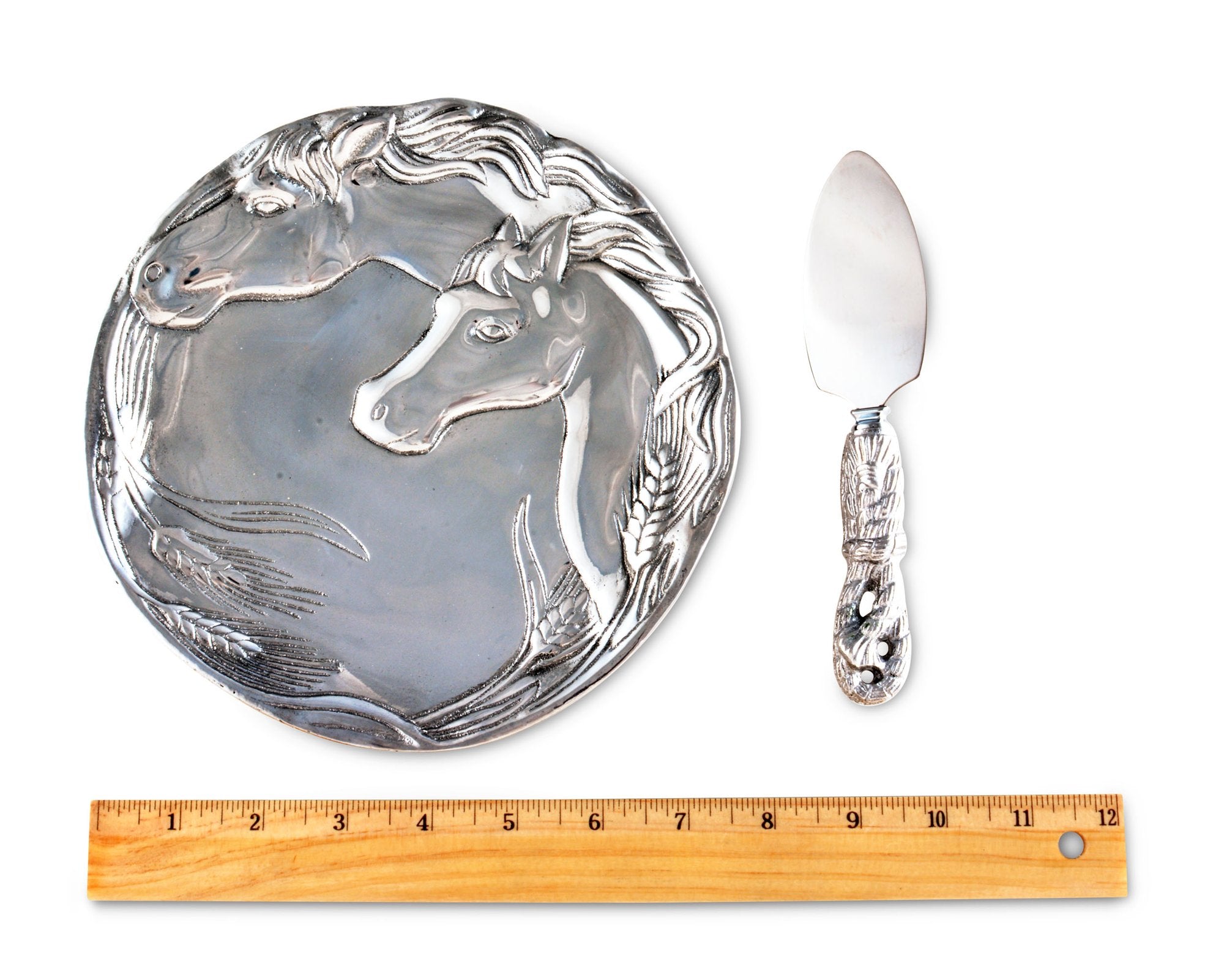 Arthur Court Horse Plate With Server