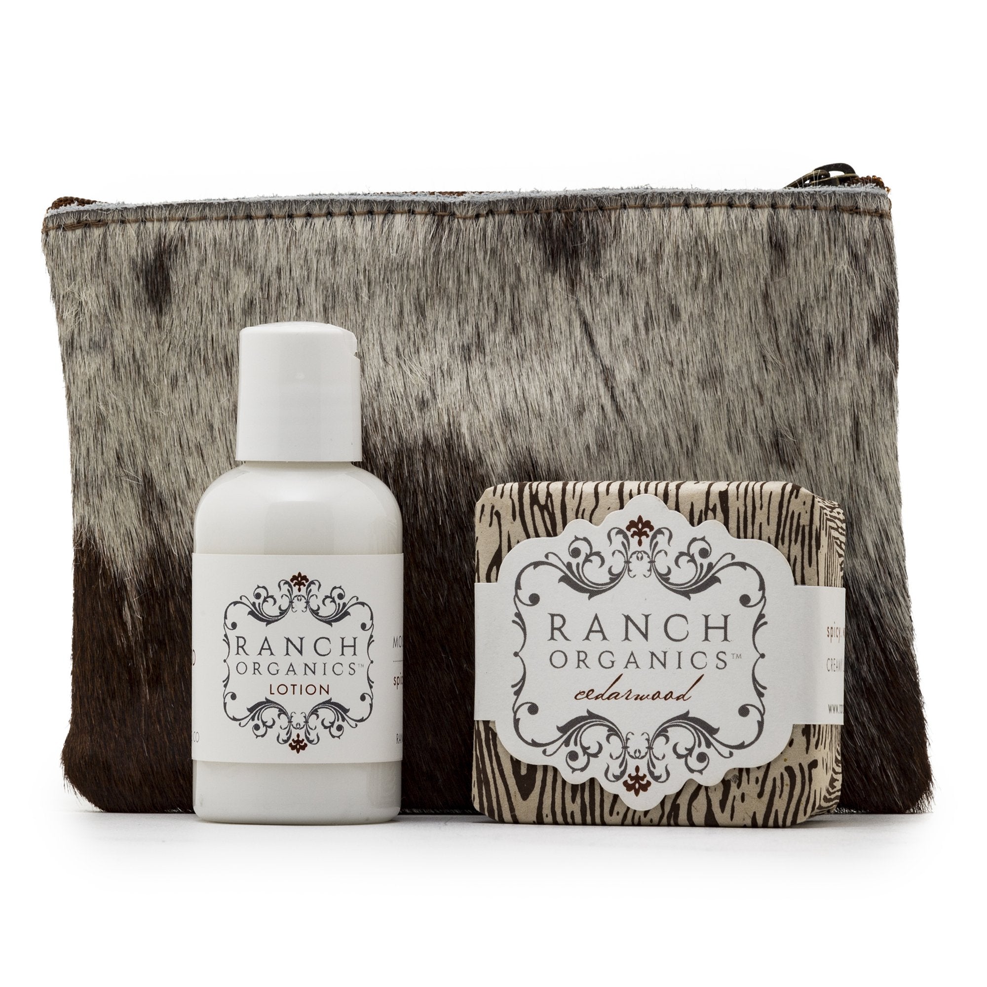 Happy Trails Pouch - Brown Cowhide