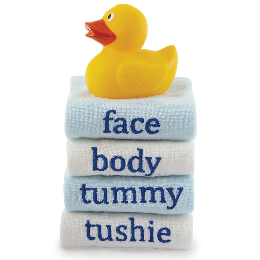 My First Bath Blue Washcloth Set