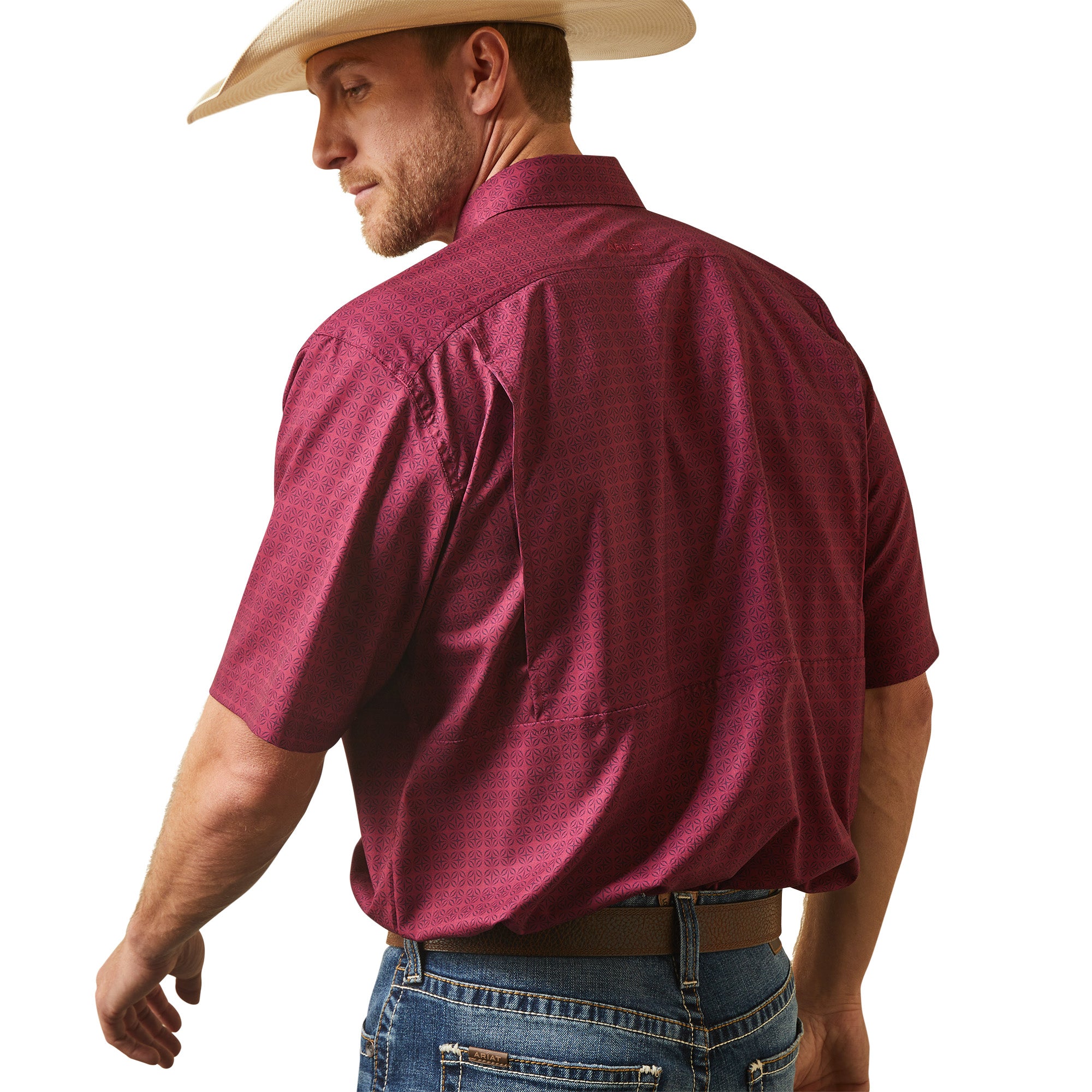 Ariat VentTEK Classic Fit Shirt-Dark Red