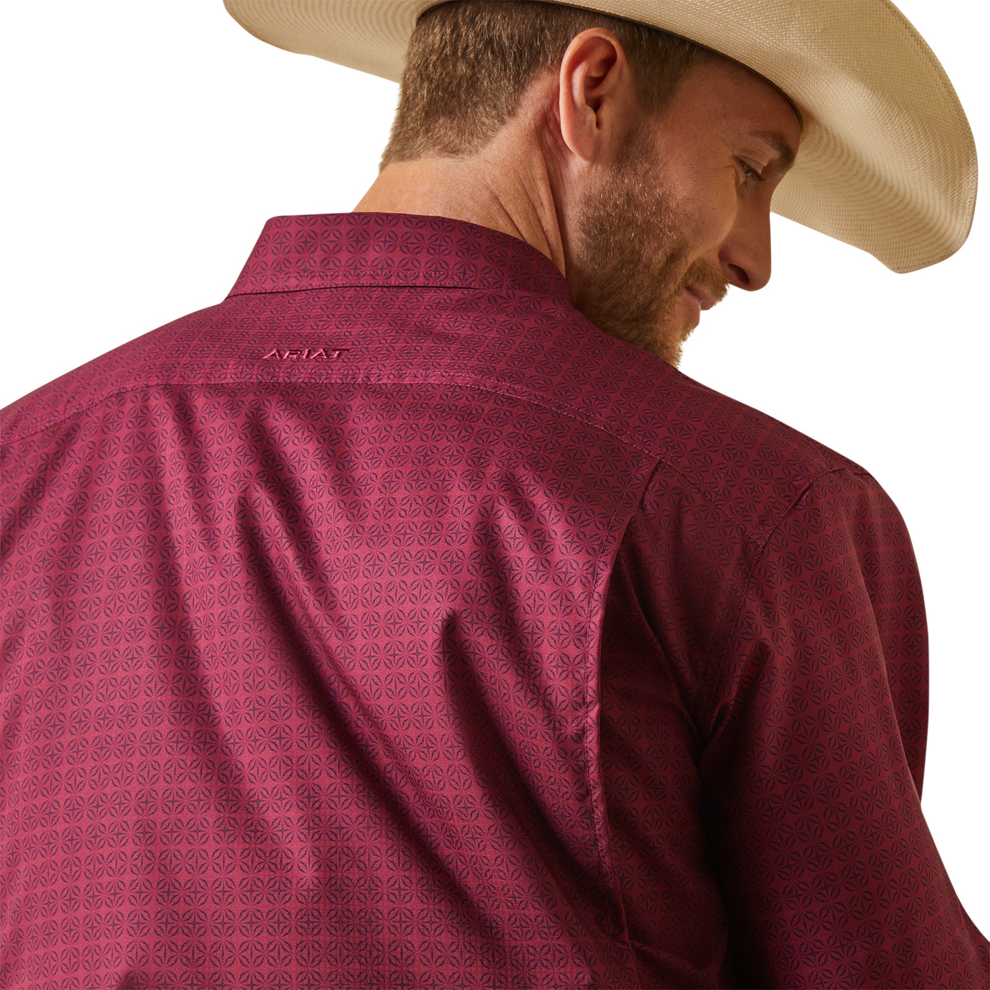 Ariat VentTEK Classic Fit Shirt-Dark Red
