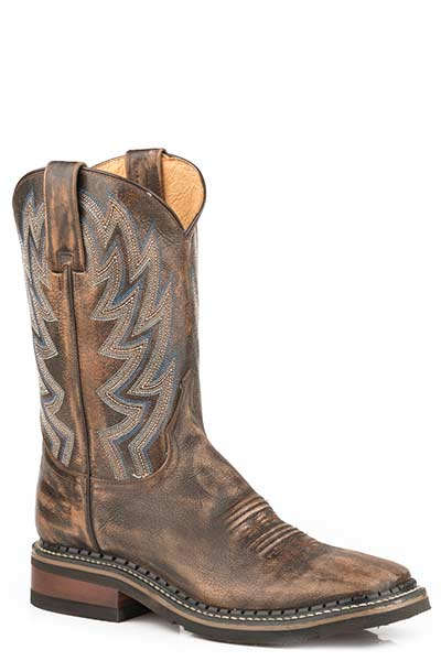 Roper Work It Out Cowboy Boots-Brown