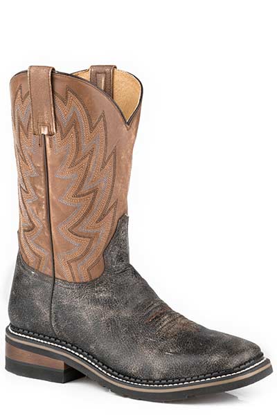 Roper Work It Out Cowboy Boots-Brown