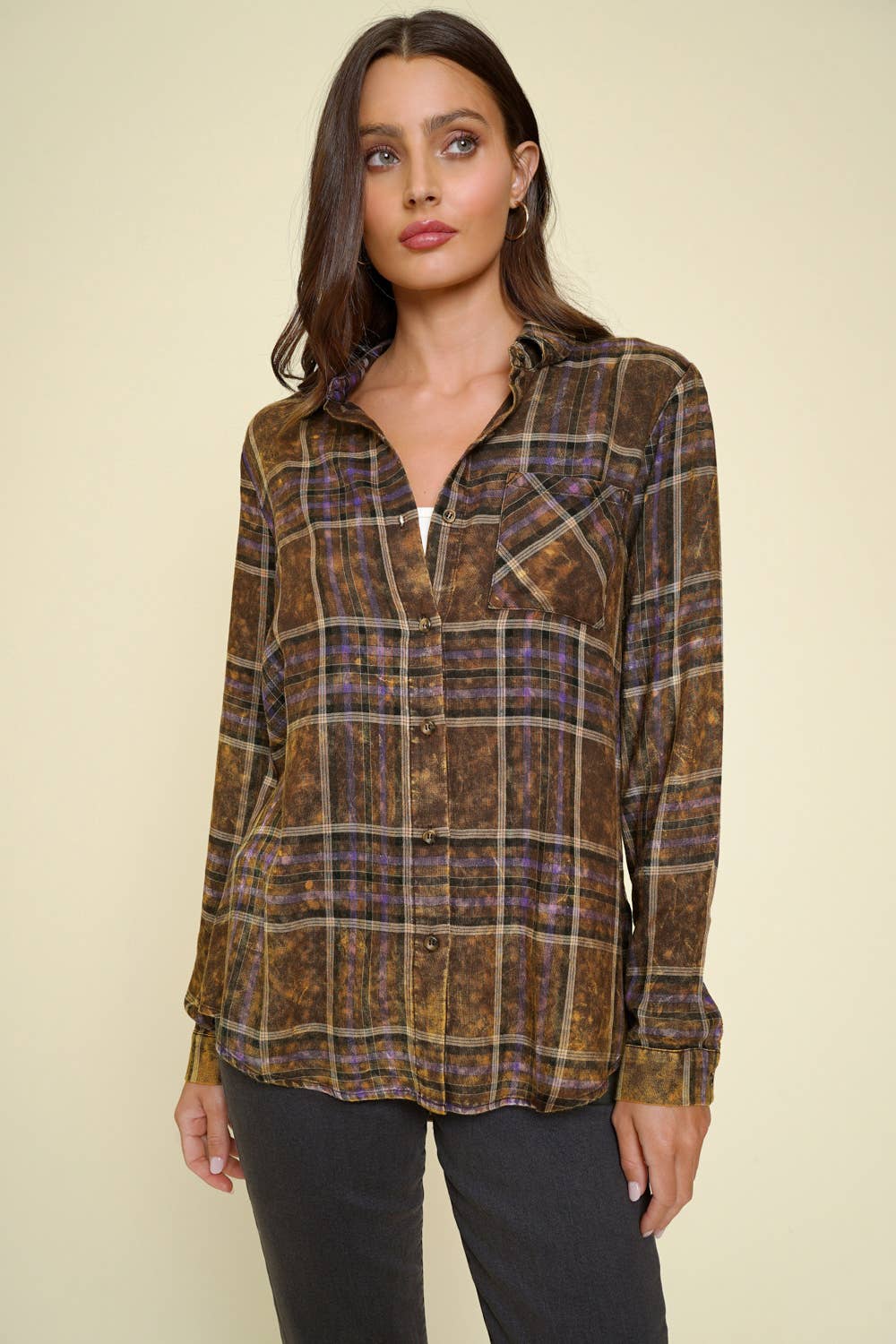 Neva Washed Plaid Shirt