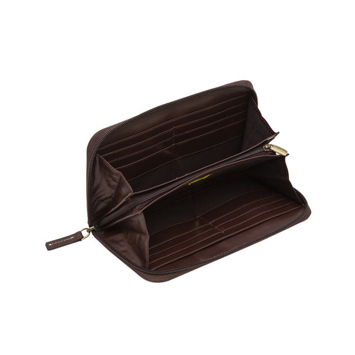 Crimson Weave Wallet