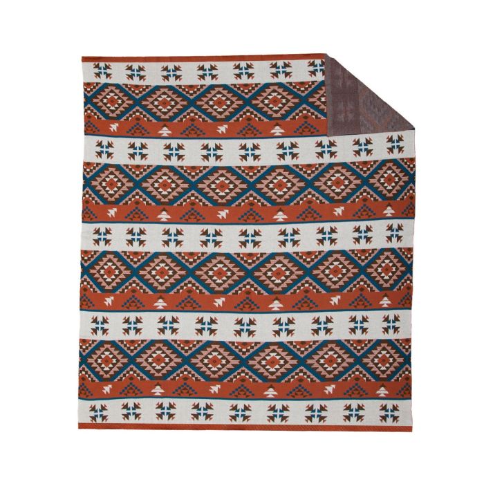 All-Over Aztec Print Throw