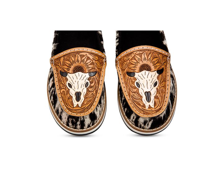 Neutraun Western Hand-Tooled Sneakers