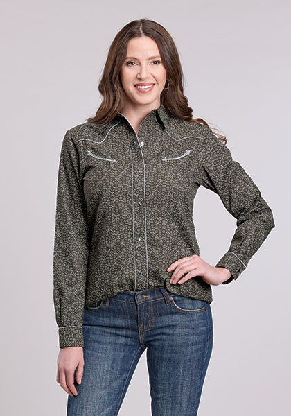 Roper Olive Trails Shirt
