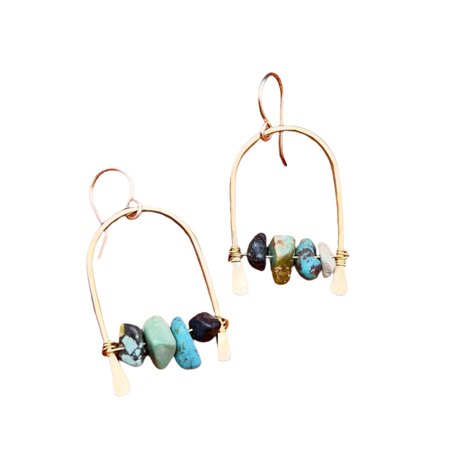 Canyon Crest Earrings, Gold