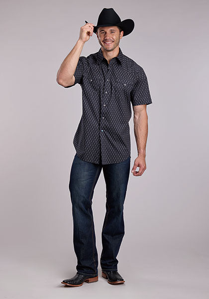 Roper Iron Diamond Print Shirt