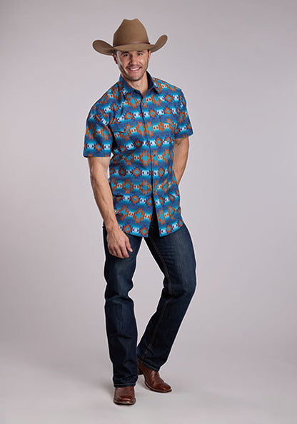 Roper Copper Mesa Print Shirt