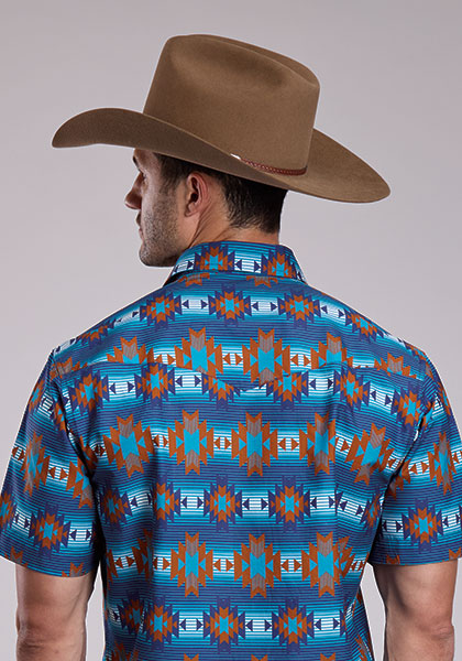Roper Copper Mesa Print Shirt