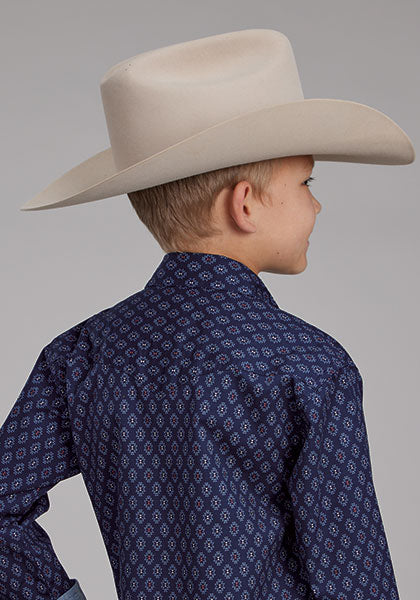 Roper Boys Sapphire Canyon Snap Shirt