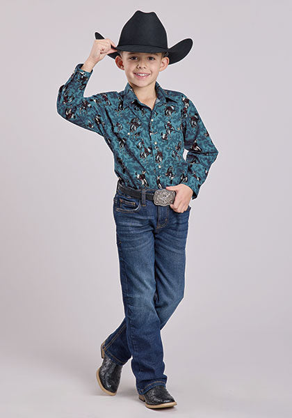 Roper Bronc Buster Boys Shirt