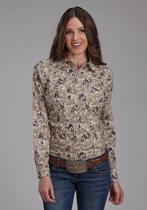 Roper Cowboy Brushstrokes Blouse