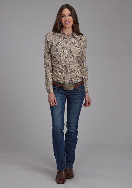 Roper Cowboy Brushstrokes Blouse