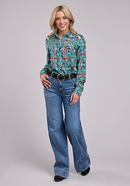 Gilded Range Print Shirt