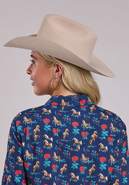Indigo Rodeo Blouse