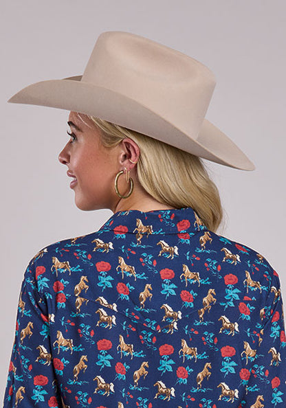 Indigo Rodeo Blouse
