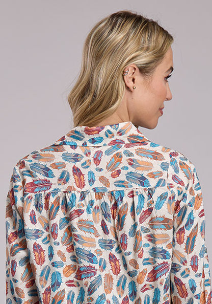 The Feathered West Blouse