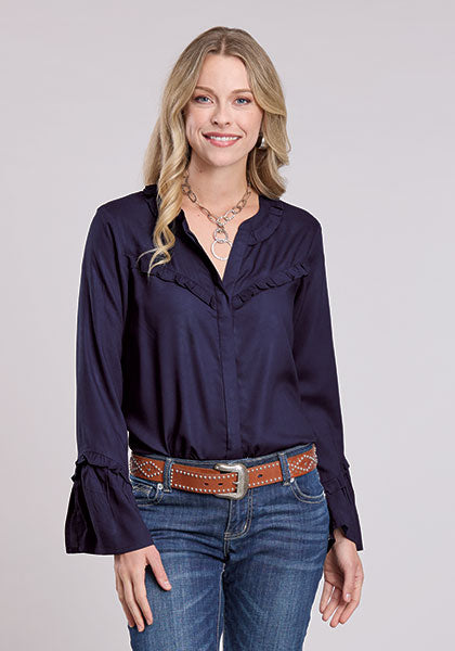 Bluebonnet Ruffle Blouse