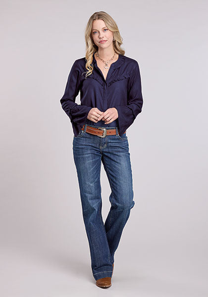 Bluebonnet Ruffle Blouse
