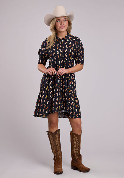 Cowboy Boot Reverie Dress