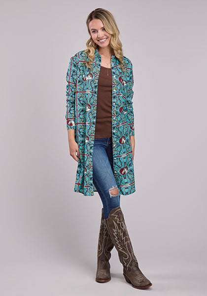 Gilded Range Shirt Dress