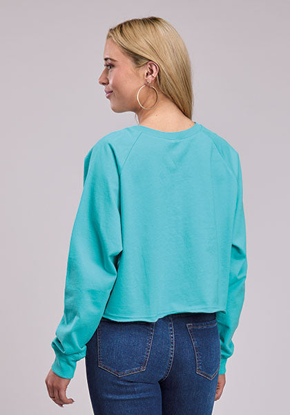 High Desert Horses Crop Pullover