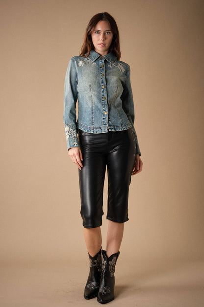 The High Country Embroidered Denim Shirt