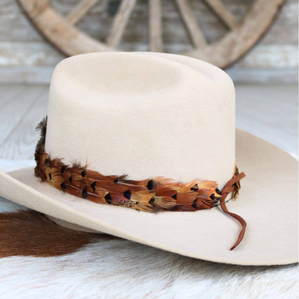 Stellar Western Feather Hat Band, Short